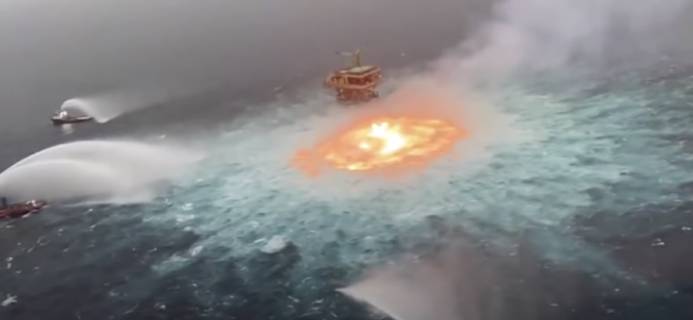海龍王的火眼金睛：墨西哥灣天然氣外洩 海面大火球現身